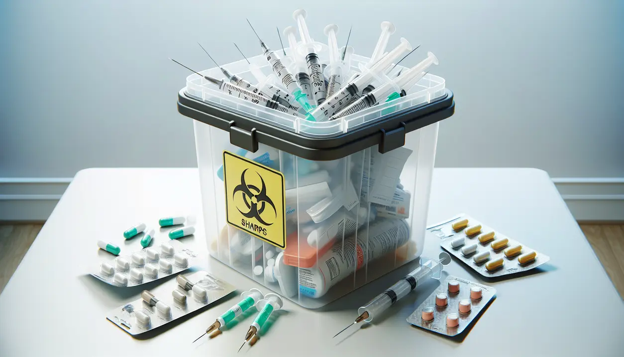 Sådan bruges og bortskaffes en nålebeholder til medicinsk affald