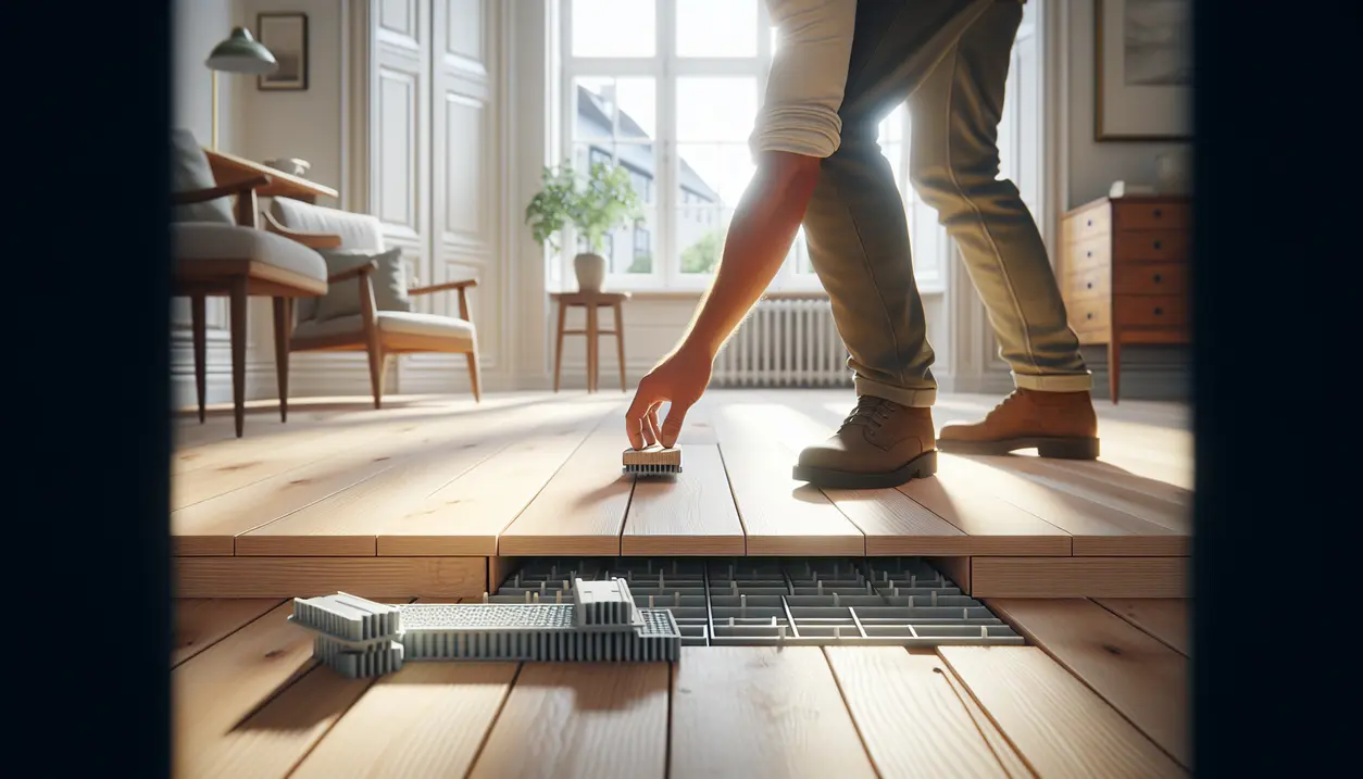 Sådan retter du et gulv der gynger