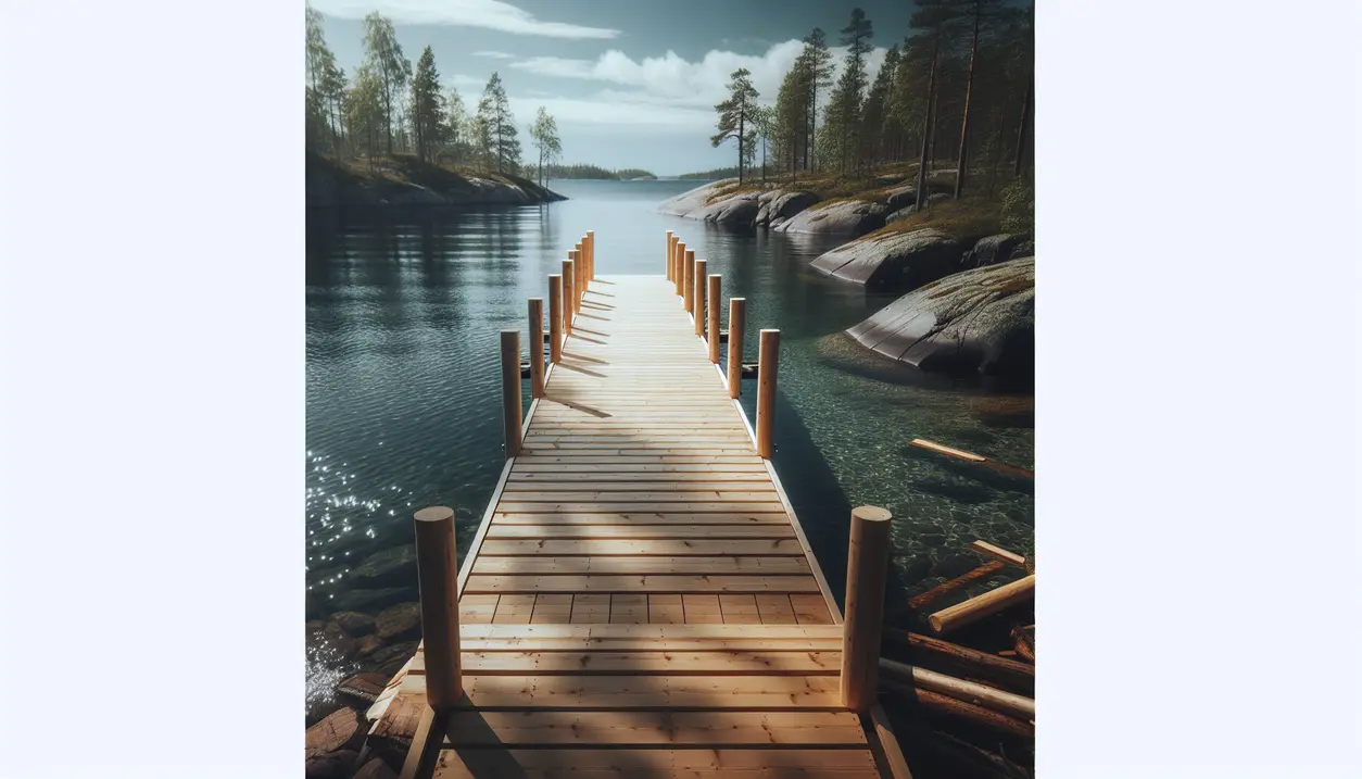 Sådan bygger du selv en sollid badebro