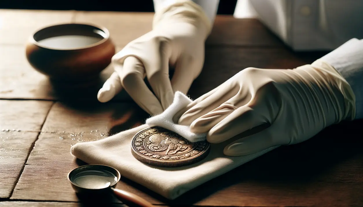 Sådan renser du gamle mønter sikkert og effektivt