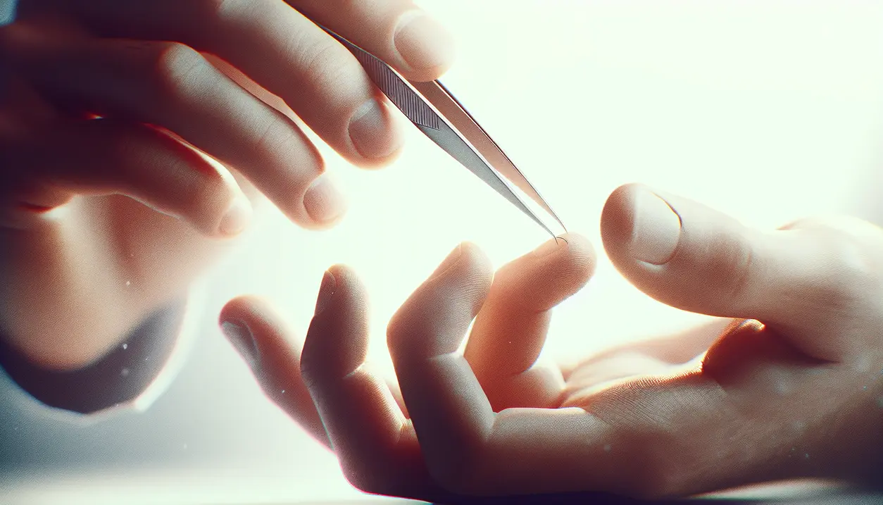 Sådan får du en splint ud af fingeren sikkert