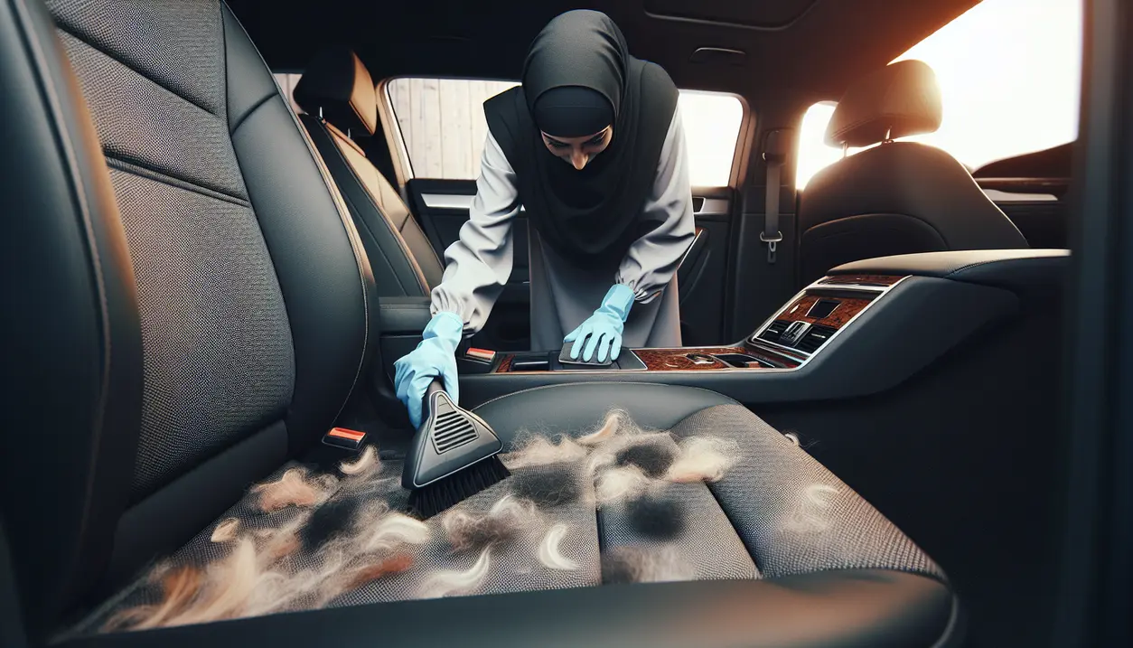 Hvordan fjerner man hundehår fra bilen?