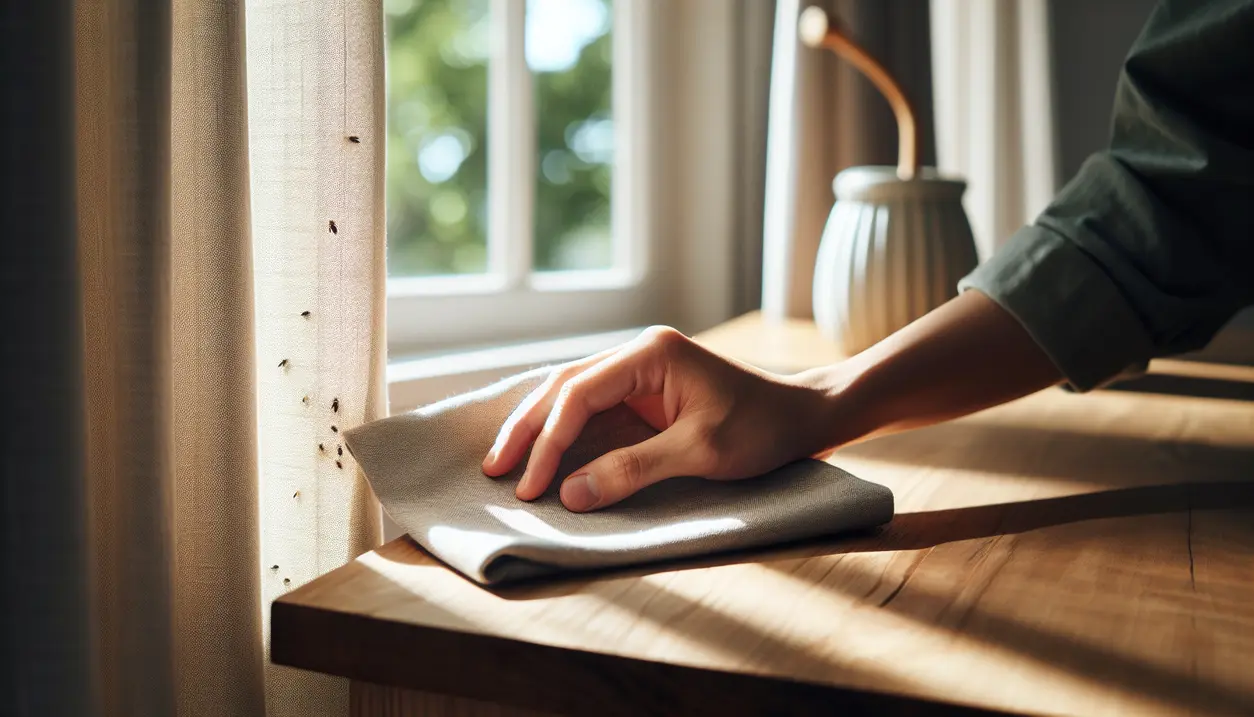 Sådan fjerner du edderkoppelort fra overflader