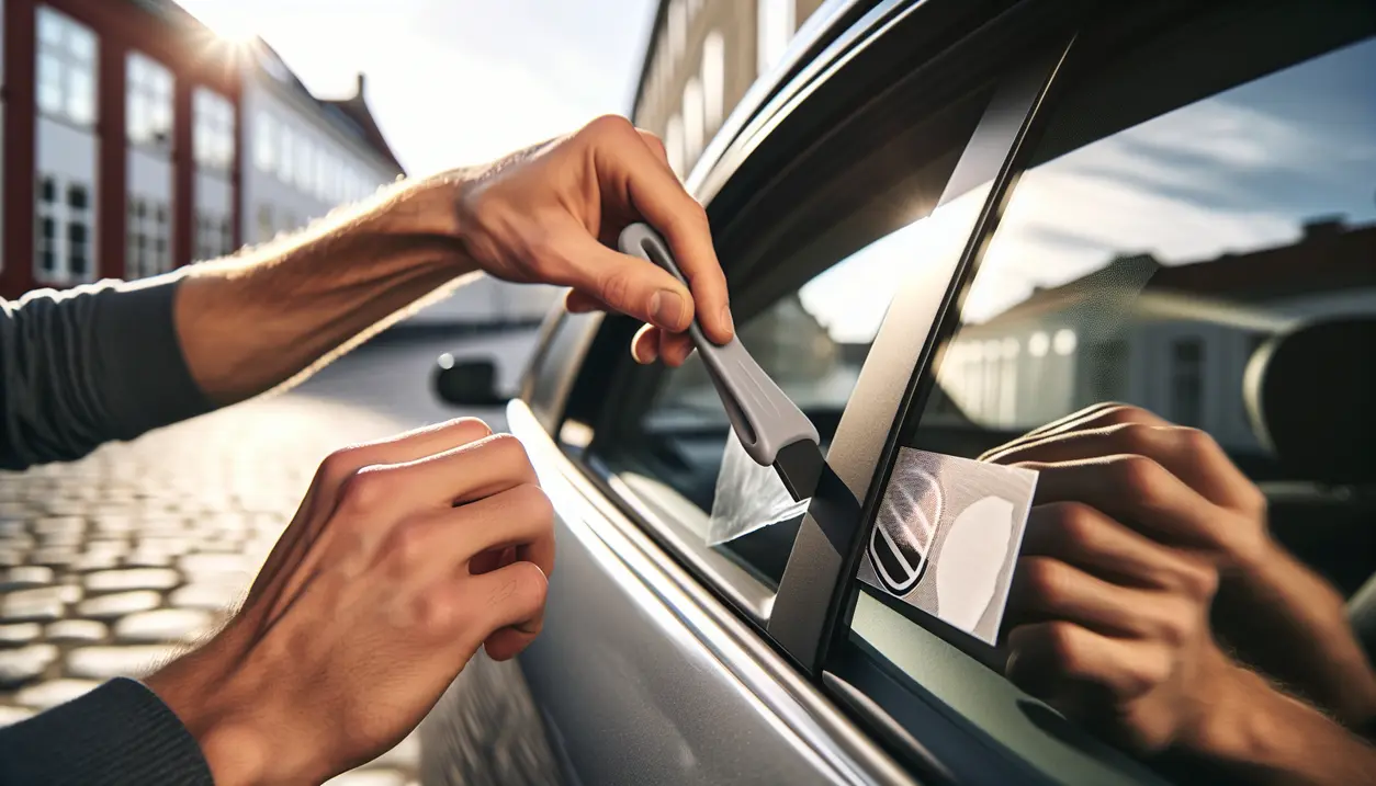 Sådan fjerner du klistermærker og limrester fra bilruden