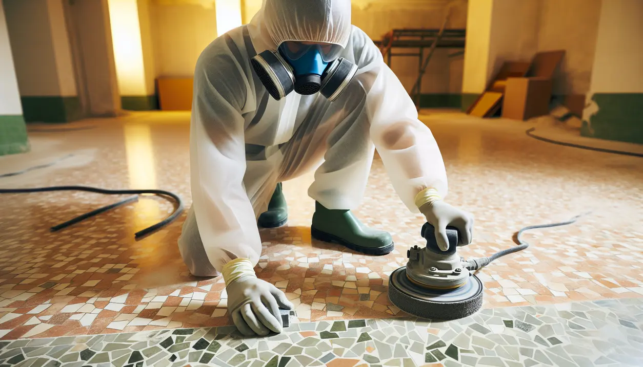 Sådan fjerner du maling fra terrazzo og sliber overfladen