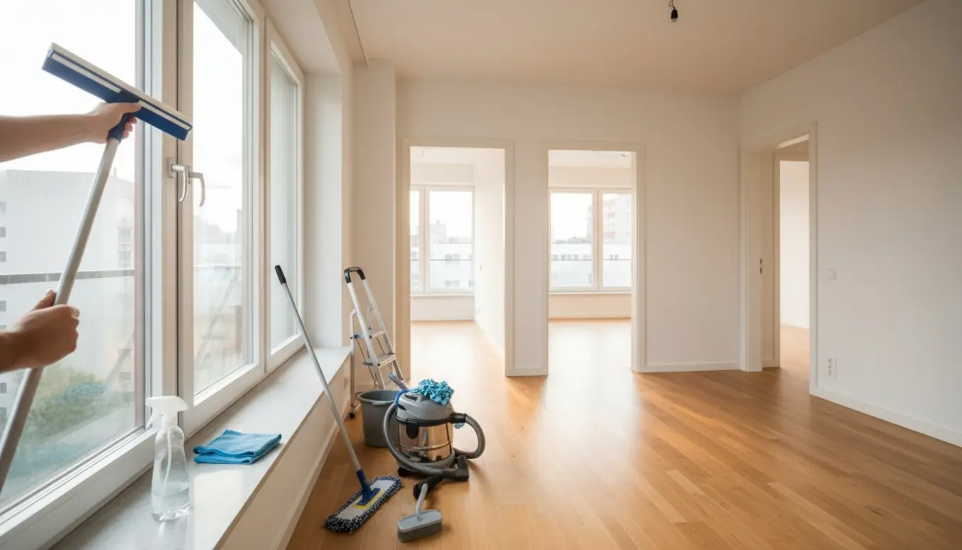 Tom, nyrengjort femværelses lejlighed med nypudsede vinduer og skinnende trægulve.