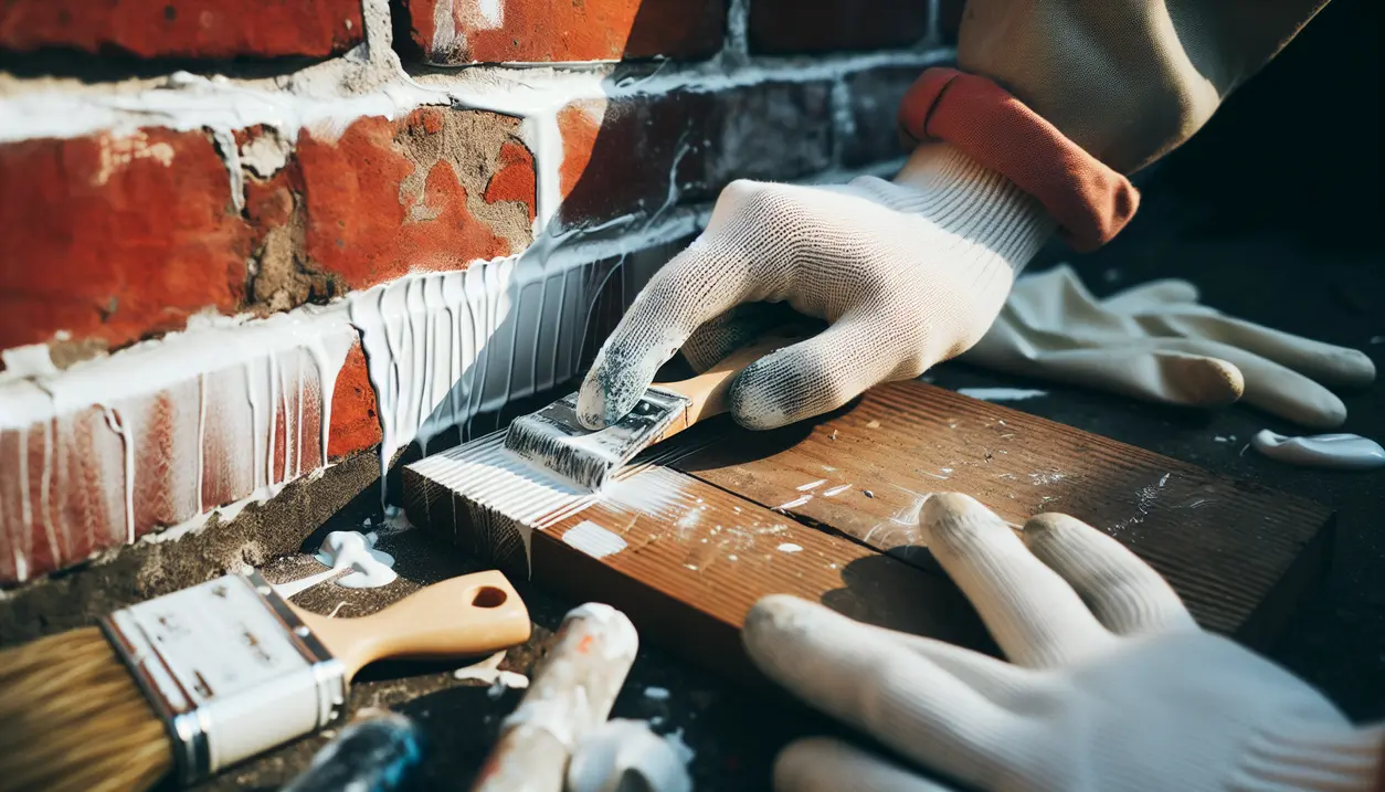 Sådan fjerner og renser du plastikmaling fra mursten og træ