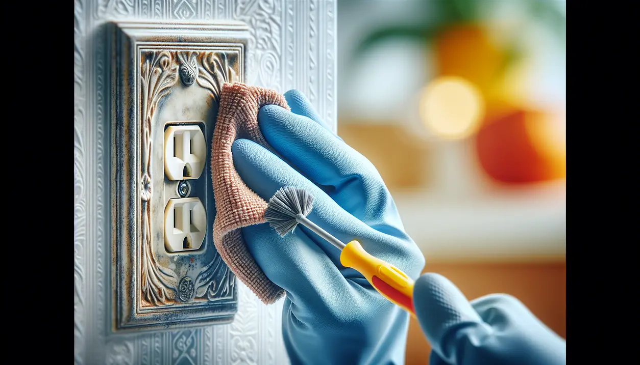 Sådan rengør og opfrisker du gule stikkontakter