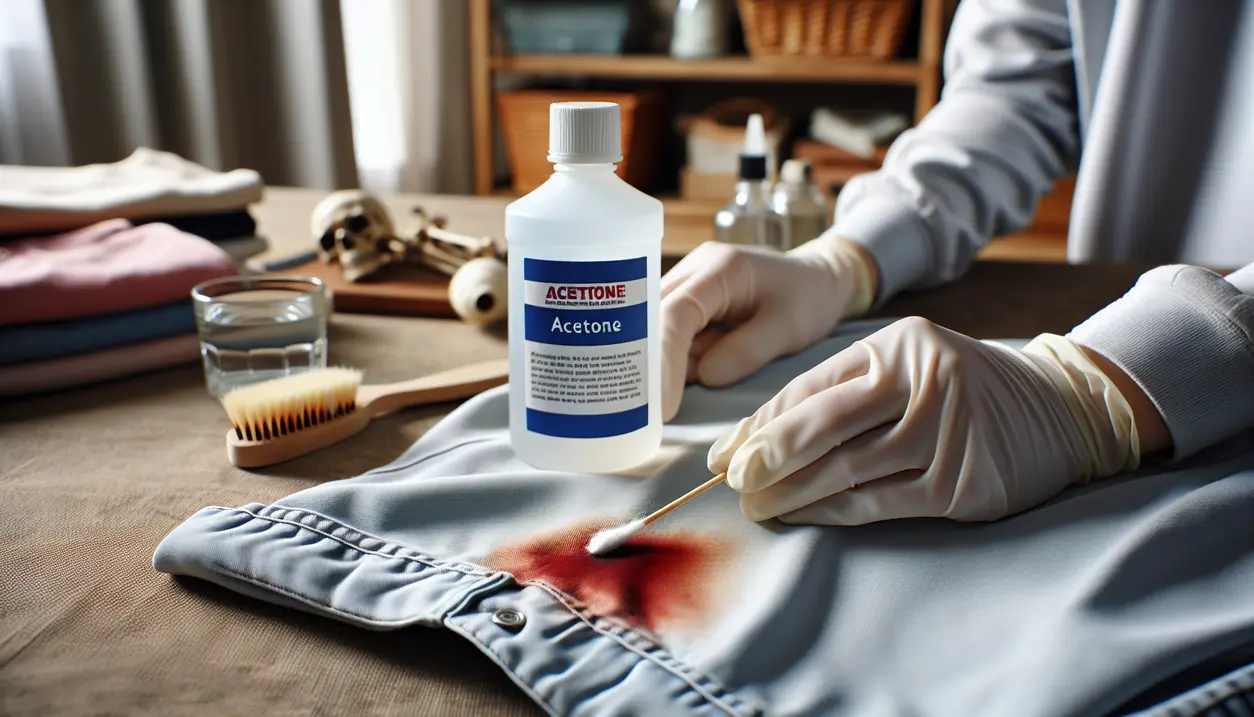 Kan acetone bruges til at fjerne pletter på tøj?