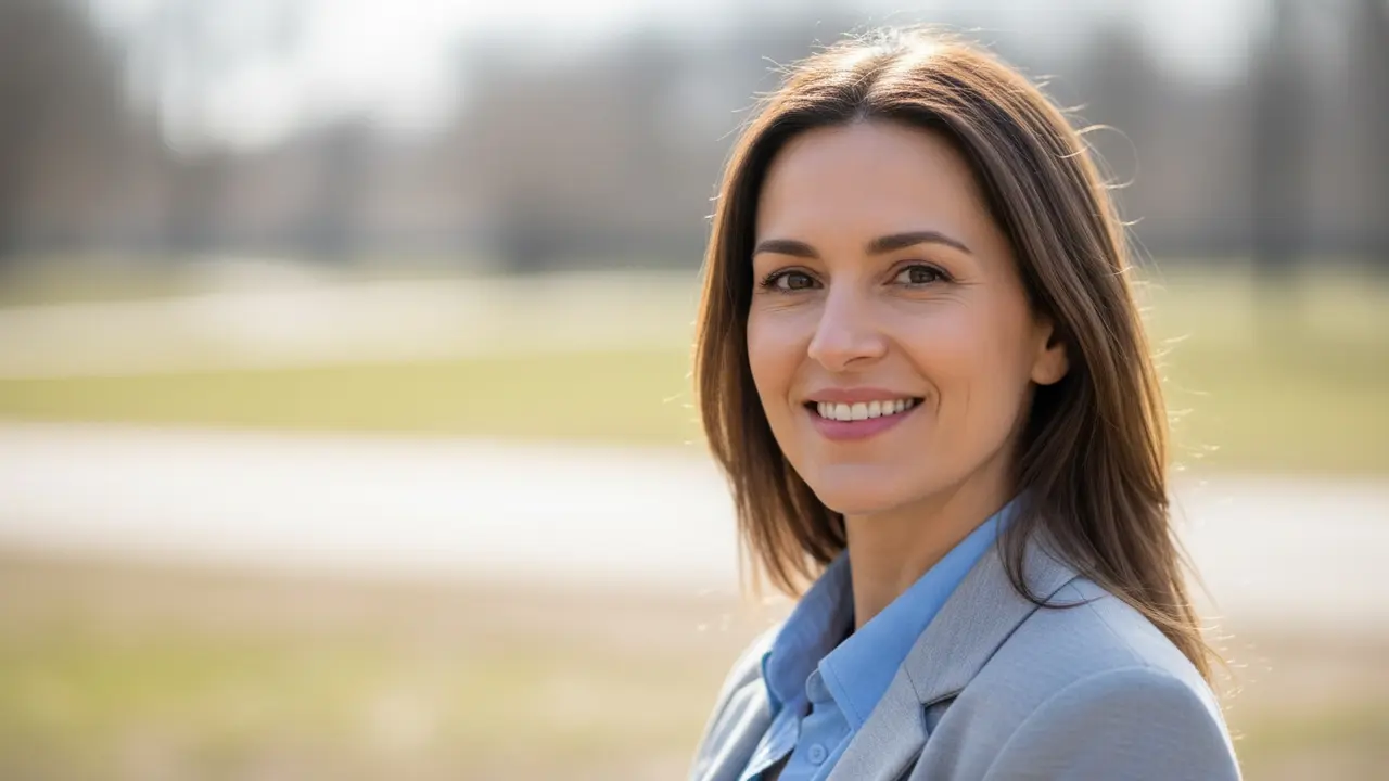 Profilbillede af chauffør i dagslys, venligt ansigt og neutral baggrund