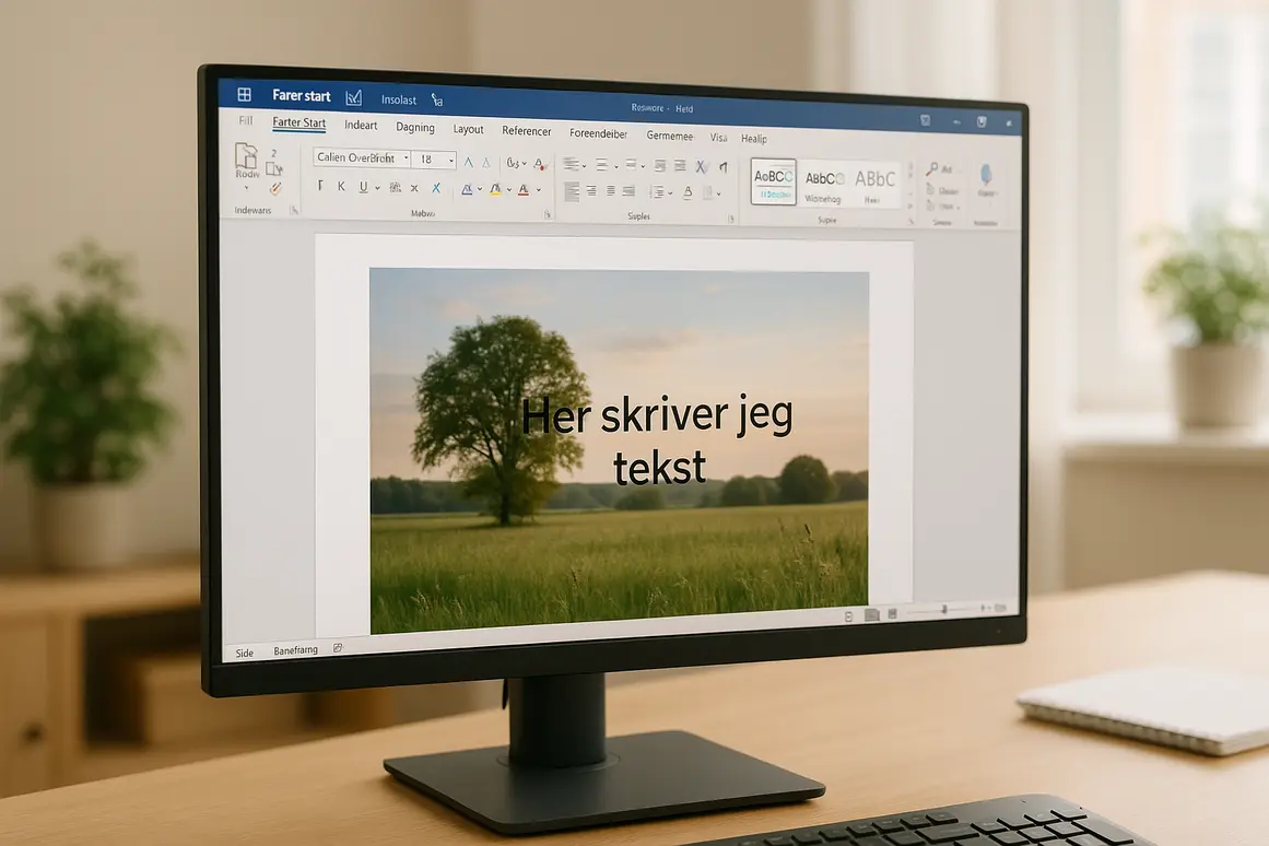 Sådan sætter du billeder i Word: Formater, skriv ovenpå og meget mere med billeder