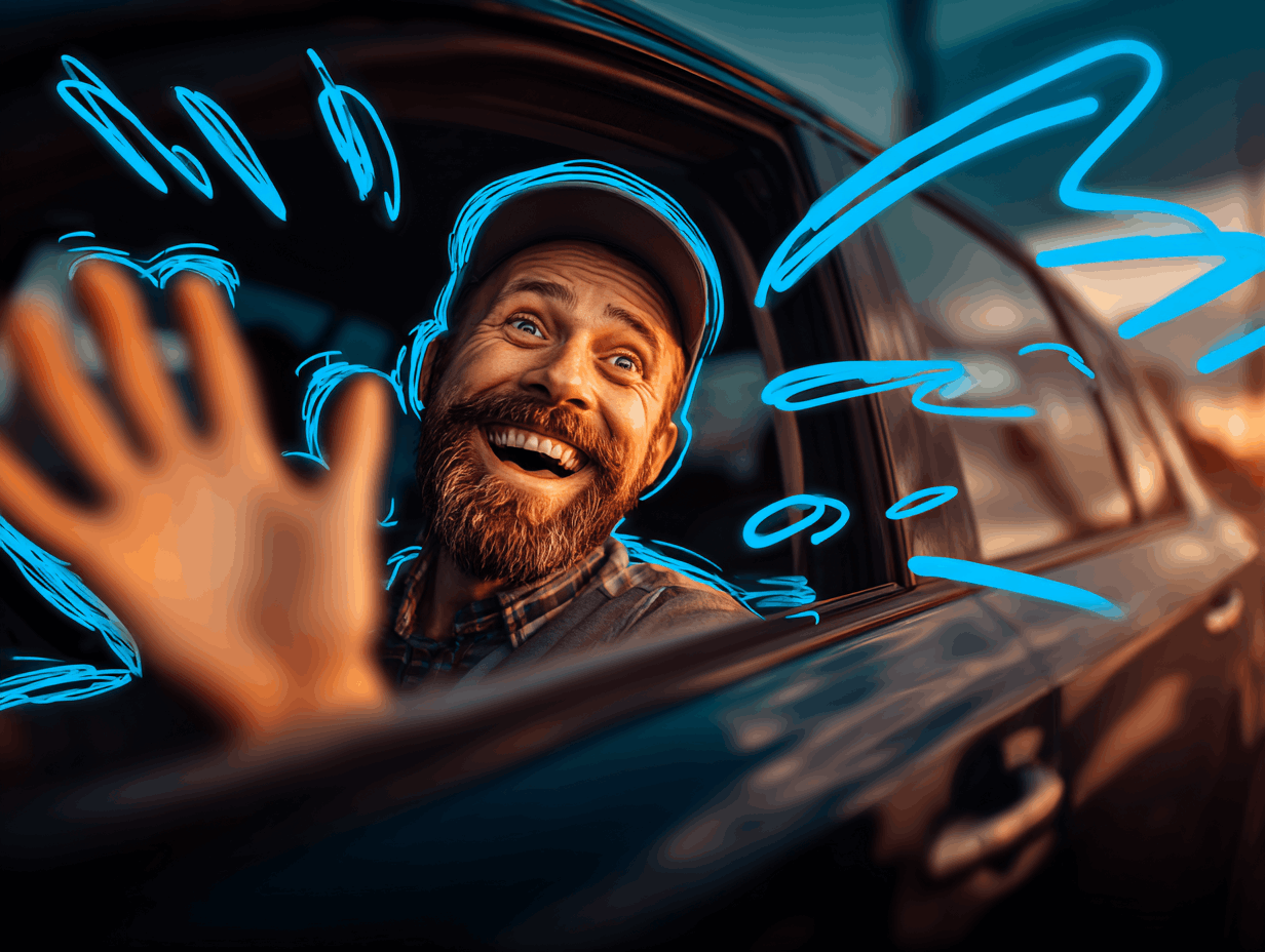 Samkørsel passager illustration