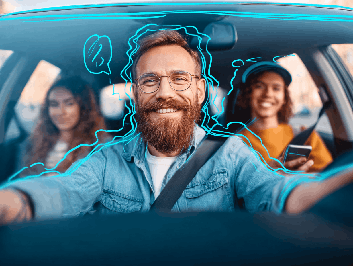 Samkørsel illustration